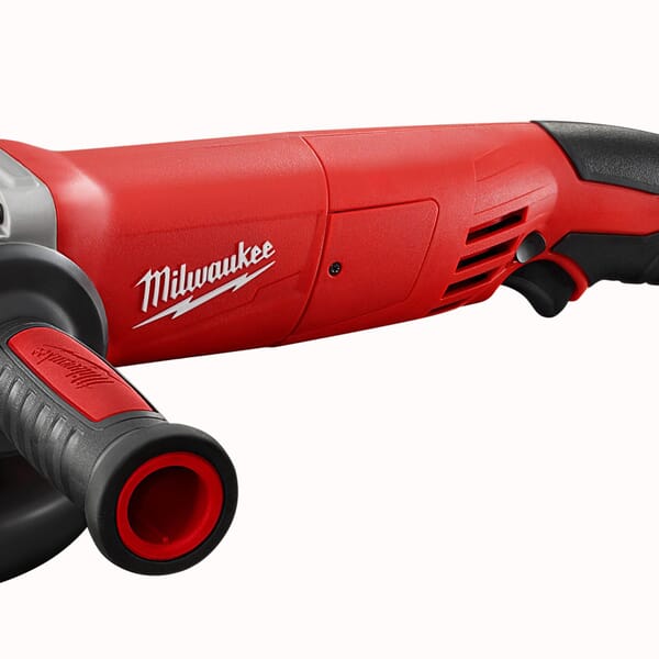 Milwaukee 6124-31 Double Insulated Small Angle Grinder, 5 in Dia Wheel, 5/8-11 Arbor/Shank, 120 VAC, Black/Red
