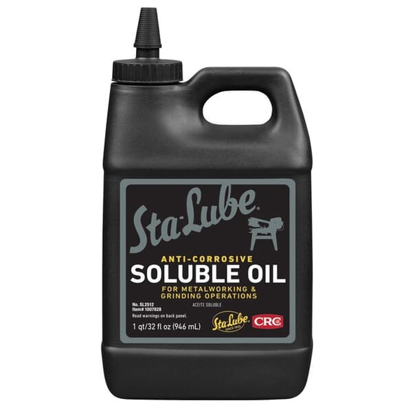 Sta-Lube 1007828 Non-Flammable Soluble Oil, 32 oz Bottle, Liquid Form, Amber, 0.92