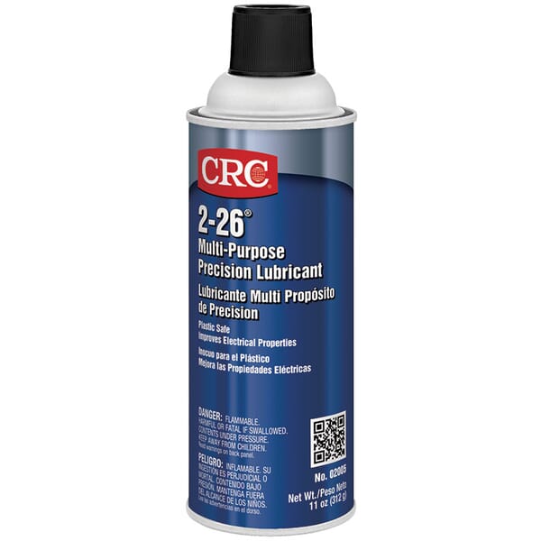 CRC 02005 2-26 Flammable CPSC Multi-Purpose Thin Non-Drying General Purpose Lubricant, 16 oz Aerosol Can, Liquid Form, Amber, 0.82