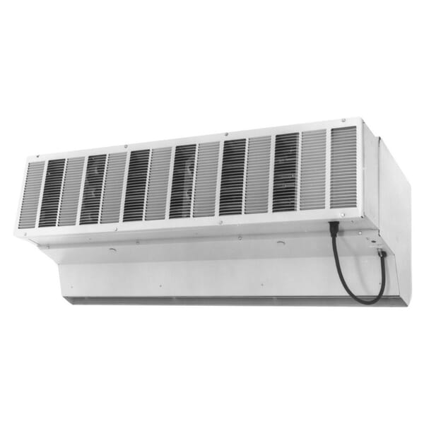 TPI CFHD36 CFH Heavy Duty Variable Speed Air Curtain, 120 VAC, 4.4 A, 2672 cfm High, 819 cfm Low Flow Rate, 12 ft W Door, Steel Housing, Domestic