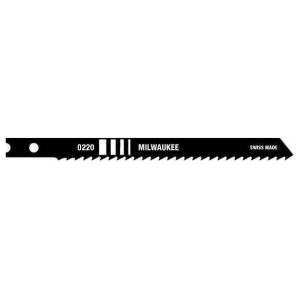 Milwaukee 48-42-0220 General Purpose Heavy Duty Jig Saw Blade, 4 in L x 9/32 in W, 8 TPI, High Carbon Steel Cutting Edge, High Carbon Steel Body
