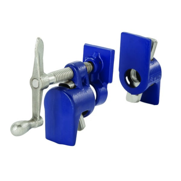 Irwin 224134 Pipe Clamp, 1-1/2 in D Throat, 3/4 in Clamping
