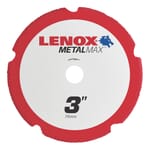 Lenox METALMAX 1972918 Type 1 Cut-Off Wheel, 3 in Dia x 0.05 in THK, 3/8 in Center Hole, 40/50 Grit, Diamond Abrasive
