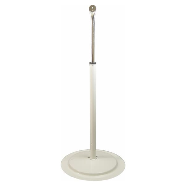 TPI WACMP Pedestal Pole and Base Mount, White, For Use With: Washdown Fan Head, Domestic