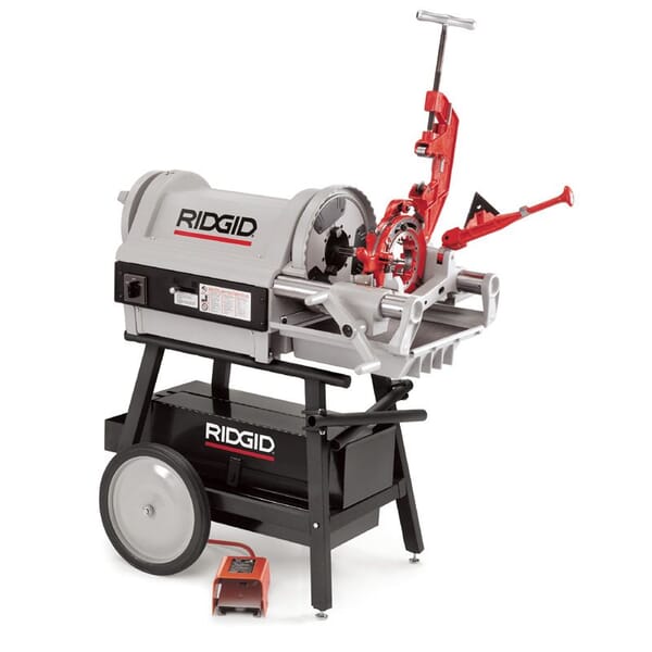 RIDGID 26092 1224 Kit Threading Machine Kit, 1/2 to 4 in Pipe, 18-1/2 in L x 72-1/2 in W, 1/4 to 2 in Bolt, 120 VAC, 1.5 hp, 36/12 rpm Speed