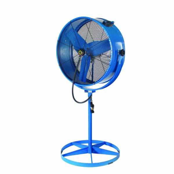 Airmaster 60031 Non-Oscillating Misting Barrel Fan, 30 in Dia Blade, 8800 cfm Flow Rate, 115 VAC, Domestic