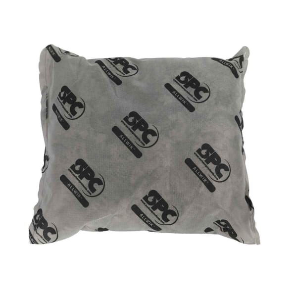 SPC AllWik AW1818 Industrial Spill Specialties Absorbent Pillow, 18 in L x 18 in W, 28 gal Absorption, Polypropylene
