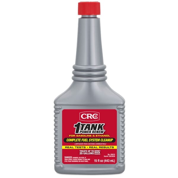 CRC 05815 Power Renew Combustible Fuel System Cleanup, 16 oz Bottle, Liquid Form, Clear/Yellow