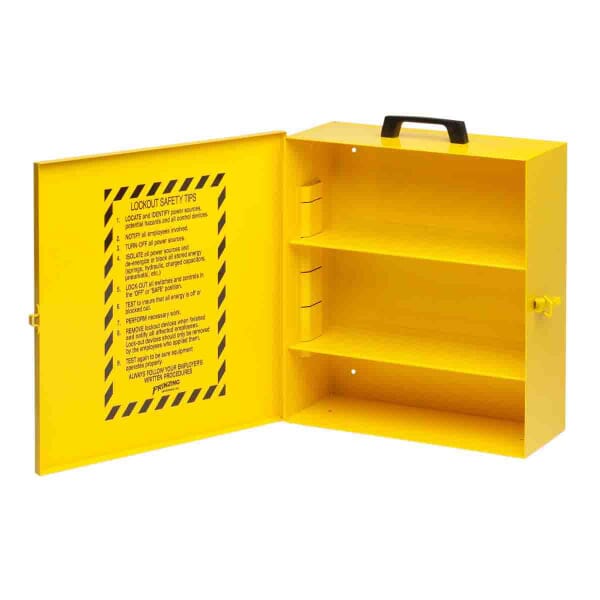 Brady Prinzing LC252M Industrial Strength Portable Lockout Cabinet, Unfilled, 16 in H x 14 in W x 6 in D, Wall Mount, Language: English