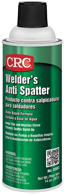 CRC 03083 Non-Drying Non-Flammable Welders Anti-Spatter Spray, 16 oz Aerosol Can, Emulsion Form, Milky White