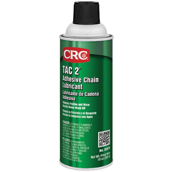 CRC 03076 TAC 2 Extremely Flammable Soft Film Adhesive Chain Lubricant, 16 oz Aerosol Can, Liquid, Blue, 0.71