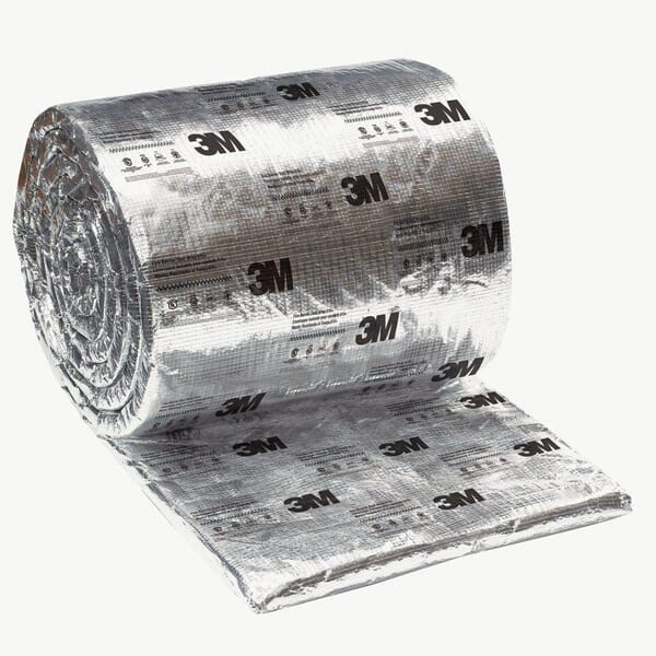 3M 7100004463 Flexible Lightweight Duct Wrap, 25 ft L x 48 in W, 2 hr Fire Rating, Vitreous Spun Fiber, ASTM E 2336, ASTM E 814