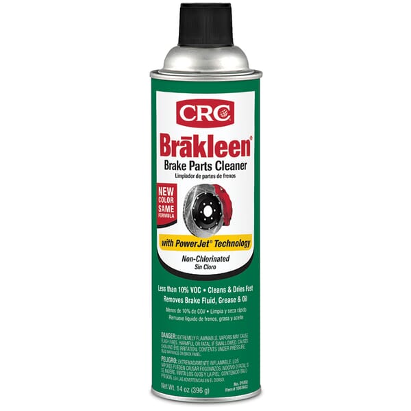 CRC Brakleen 05050 Extremely Flammable Non-Chlorinated Brake Parts Cleaner, 20 oz Aerosol Can, Solvent Odor/Scent, Clear, Liquid Form
