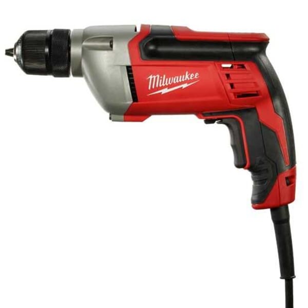 Milwaukee 0240-20 Heavy Duty Electric Drill, 3/8 in Keyless Chuck, 120 VAC, 0 to 2800 rpm Speed, 10-1/4 in OAL