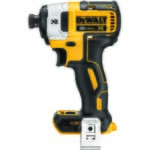 DeWALT 20V MAX* MATRIX XR DCF887B Compact Lightweight Cordless Impact Driver, 1/4 in Quick-Release Drive, 0 to 3800 ipm, 1825 in-lb Torque, 20 V, 5.3 in OAL, Tool Only