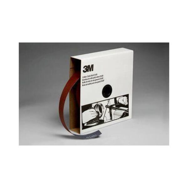 3M 7000118526 314D Utility Cloth Roll, 50 yd L Roll x 1-1/2 in W Roll, 220 Grit, Very Fine Grade, Aluminum Oxide Abrasive, Cloth Backing