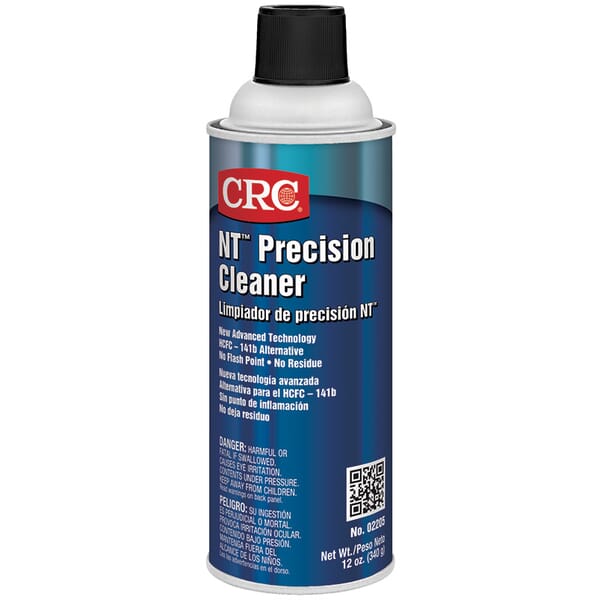 CRC 02205 NT Extremely Flammable Precision Cleaner, 16 oz Aerosol Can, Mild Solvent Odor/Scent, Clear, Liquid Form