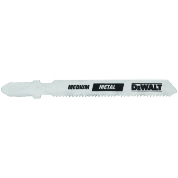 DeWALT DW3778-5 High Performance Industrial Grade Jig Saw Blade, 3 in L x 0.3 in W, 36 TPI, Cobalt Steel Cutting Edge, Cobalt Steel/High Carbon Steel Body