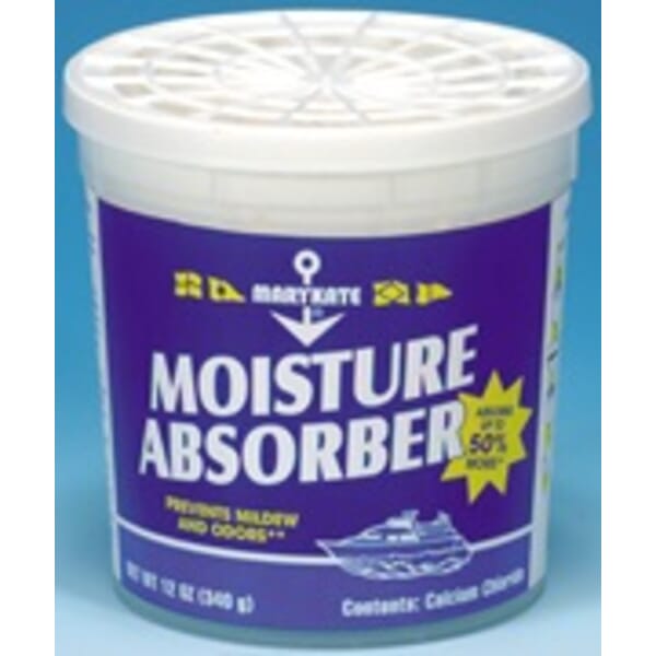 MaryKate MK6912 Non-Flammable Moisture Absorber, 12 oz Tub, Granular Pellet Form, White, 2.2