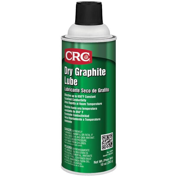 CRC 03094 Extremely Flammable Dry Film Graphite Lubricant, 16 oz Aerosol Can, Liquid Form, Black, 0.66
