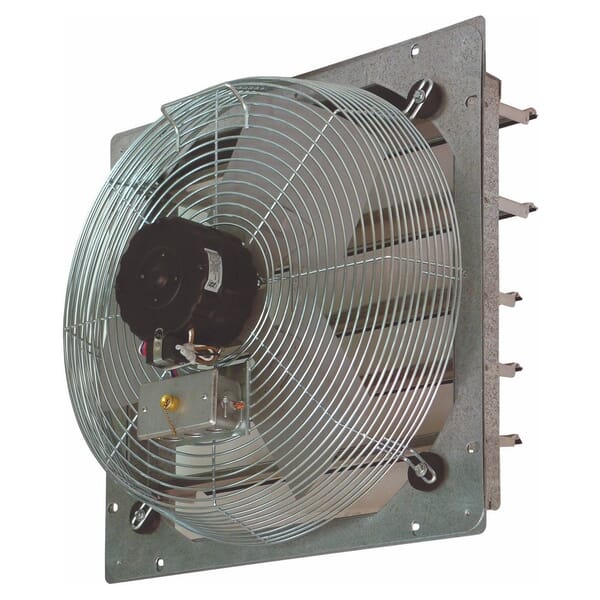 TPI CE30DS 1-Phase Direct Drive Standard Exhaust Fan, 30 in Dia Blade, 120  VAC, 3080/3950 cfm Flow Rate, 2 Speeds, 33-1/8 in W