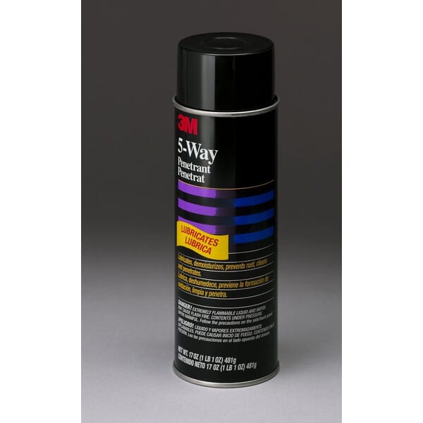 3M 7000028601 5-Way Way Penetrant, 24 fl-oz Container Can Container, Liquid Form, Amber, Specific Gravity: 0.72