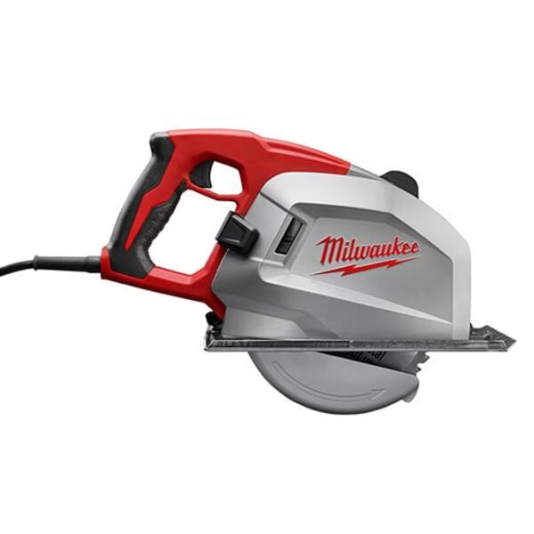 Milwaukee 6370-21 Grounded Corded Circular Saw Kit, 8 in Dia Blade, 5/8 in Arbor/Shank, 2-9/16 in at 90 deg Cutting, Right Blade Side