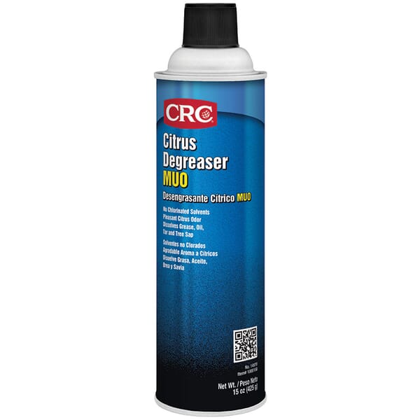 CRC 14970 Flammable Heavy Duty Degreaser, 20 oz Aerosol Can, Liquid, Clear, Citrus