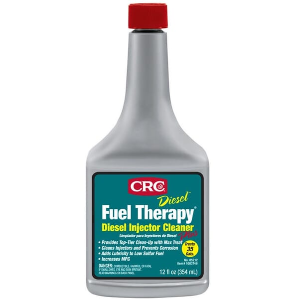 CRC 05212 Diesel Fuel Therapy Plus Combustible Diesel Fuel Conditioner and Injector Cleaner, 12 oz Bottle, Liquid Form, Dark Amber, Diesel Fuel #2, Stoddard Solvent, Solvent Naphtha (Petroleum), Heavy Arom, Naphthalene
