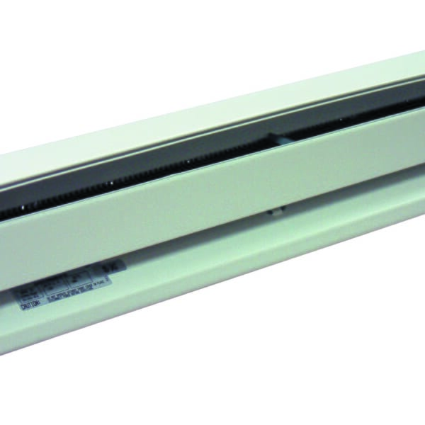 TPI F2907040S 2900S 1-Phase Standard Electric Baseboard Convection Heater, 2550 Btu/hr Capacity, 208 VAC, 750 W Power Rating, Wall Mount