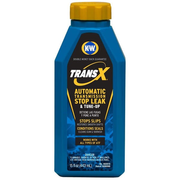 K&W Trans-X 402015x6 Automatic Transmission Slip-Stop and Leak Fix, 16 oz Bottle, Liquid, Red, Mild Petroleum