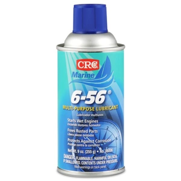 CRC 06006 6-56 Flammable Wet Film Multi-Purpose Lubricant, 12 oz Aerosol Can, Liquid Form, Clear/Blue/Green, 0.8187