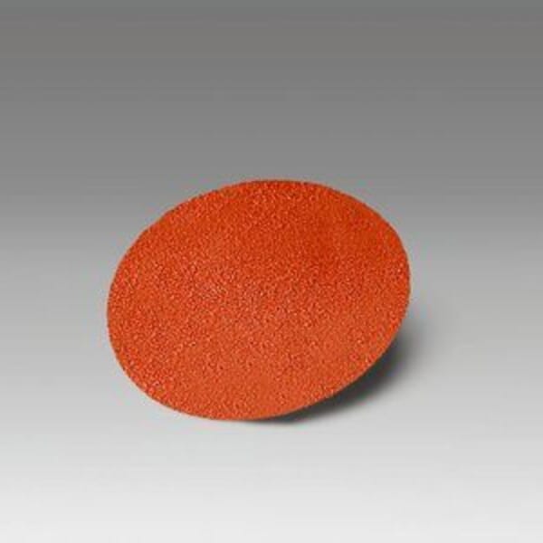 3M 7000045629 963G Abrasive Disc, 2 in Dia Disc, 50 Grit, Coarse Grade, Ceramic Abrasive, Type TR Attachment