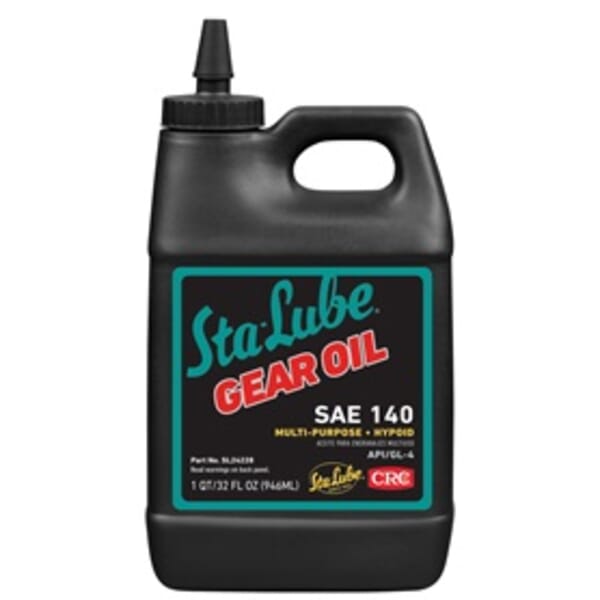 Sta-Lube SL24228 API/GL-4 Hypoid Multi-Purpose Non-Flammable Gear Oil, 32 oz Bottle, Mild Odor/Scent, Liquid Form, SAE 140 Grade, Amber