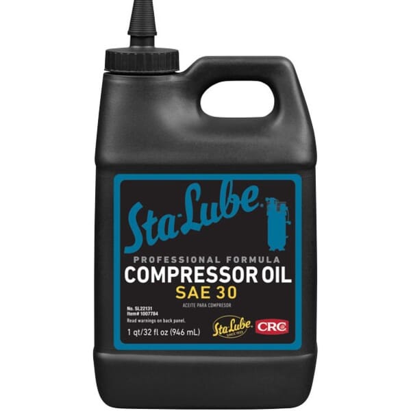 Sta-Lube SL22131 Non-Flammable Compressor Oil, 32 oz Bottle, Faint Petroleum Odor/Scent, Liquid Form, Amber/Clear