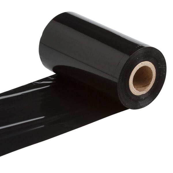 Brady R6107 R6100 1-Color Printer Ribbon, 984 ft L x 4.33 in W, Resin/Wax, Black