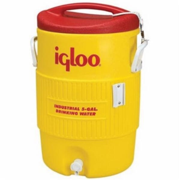 Igloo 451 400 Heavy Duty Beverage Cooler, 5 gal, Yellow Body