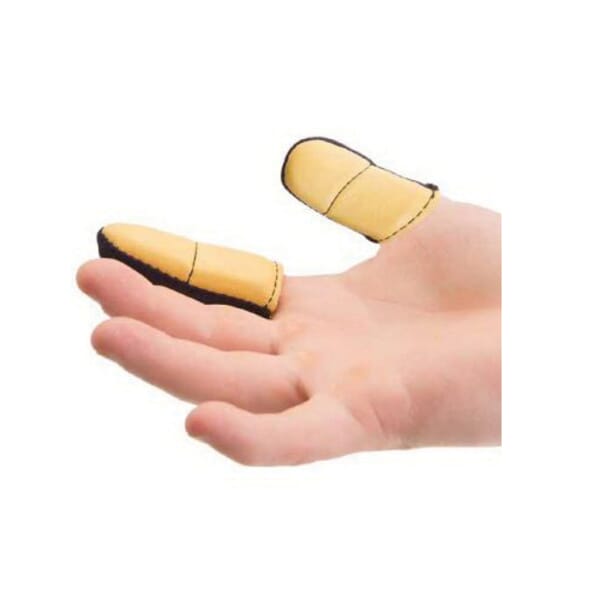 Impacto Thumb Guard, L, Yellow, Grain Leather/VEP Pad/Nylon Back