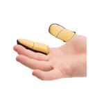Impacto 10120110040 Finger Guard, L, Yellow, Grain Leather/VEP Pad/Nylon Back