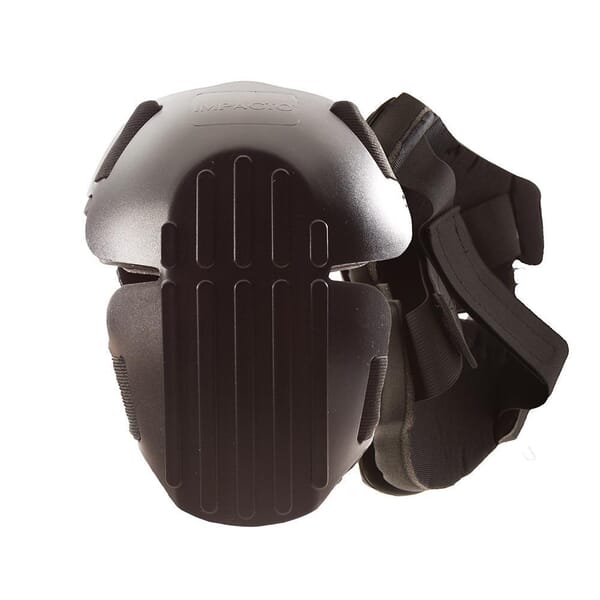Impacto 82500000001 Hinged, Co-Polymer Pad, Hook and Loop Closure, Elastic Strap, 2 Straps, Black
