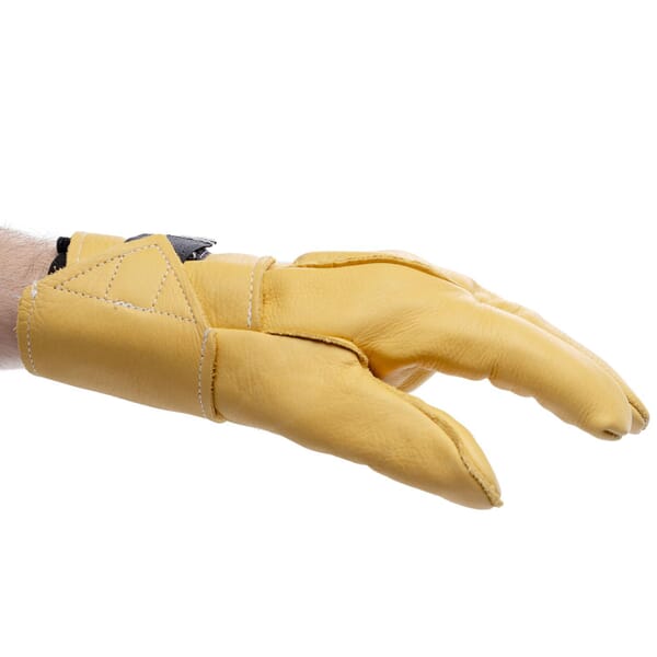 Impacto BG75030 Anti-Vibration Gloves With Wrist Support, M/SZ 8, Leather, ANSI Cut-Resistance Level: 1