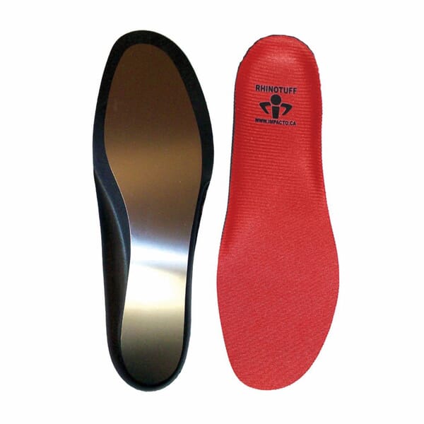 Impacto Puncture Resistance Molded Insole, Open Cell Foam/Fabric Cover/Stainless Steel Plate, Yellow,ens