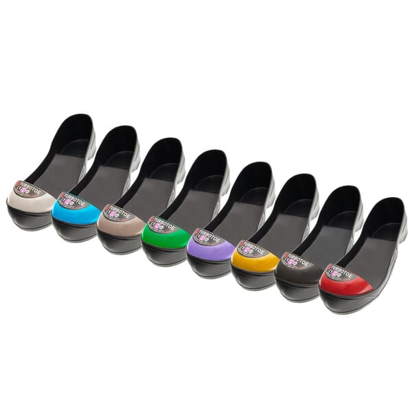 Impacto TTUS TURBOTOE Toe Cap, Unisex, SZ 6 to 7 Mens and SZ 8 to 9 Womens, Steel, White, 75 lb Impact Strength, Pull-On Closure