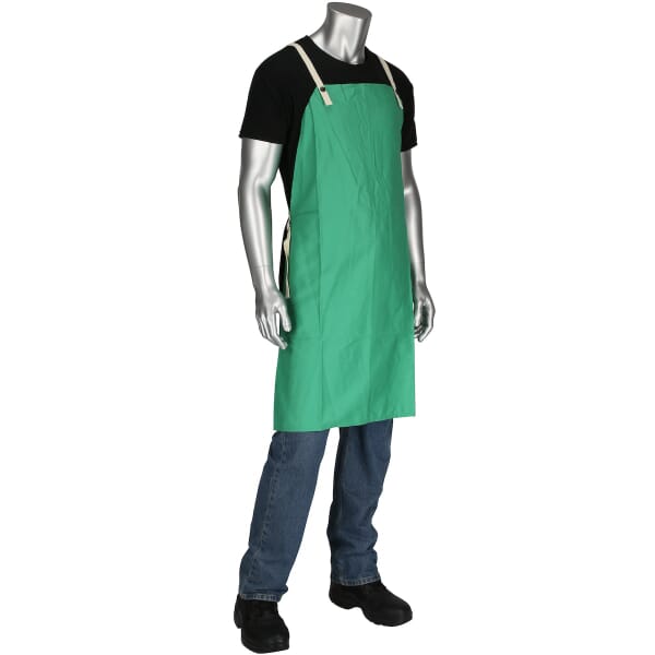 Ironcat 7043/36 Economy Apron, Cotton, 36 in L x 24 in W, Resists: Flame