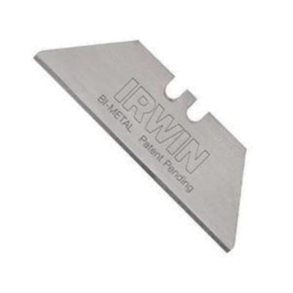 Irwin 2088100 General Purpose Safety Blade, Bi-Metal, Round Point/Straight Edge, 2-3/16 in L x 3/4 in W Blade, Compatible With: Most Standard Utility Knives, 0.025 in THK