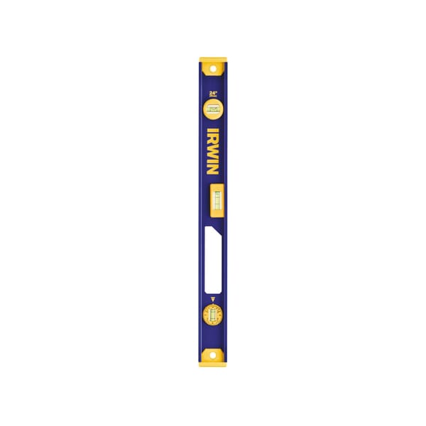 Irwin 1801091 1050 Magnetic Standard I-Beam Level, 24 in L, 3 Vials, Aluminum, (1) Level/(2) Plumb Vial Position, 0.058 deg Accuracy