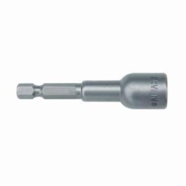 Irwin 3051020 Magnetic Nutsetter, 8 mm Hex Point, Hex Shank, 47.6 mm OAL, Alloy Steel