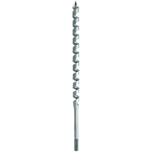 Irwin 46813 412H Extra Long Length Power Pole Auger Bit, 13/16 in Dia, 17 in OAL, 12 in L Hollow Center Flute, 5/8 in Shank