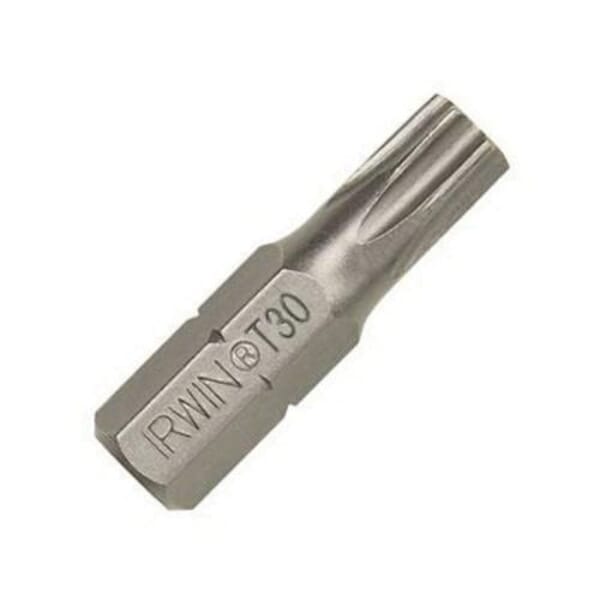 Irwin 92361 Insert Bit, T30 Torx Point, 1-1/4 in OAL, Black Oxide, Industrial Grade S2 Steel