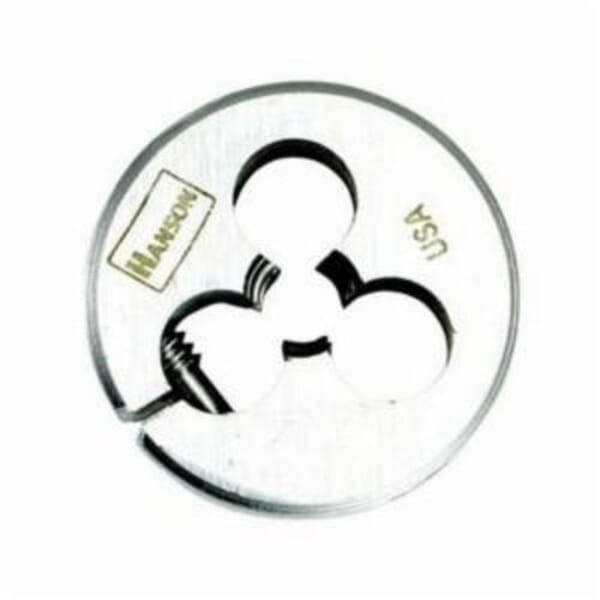 Irwin Hanson 3844 Adjustable Round Screw Die, 1/2-13 Thread UNC Thread, 1 in OD Die, High Carbon Steel